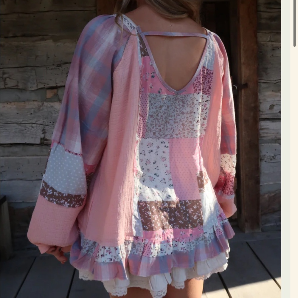 Pol Patchwork Blouse - image 3